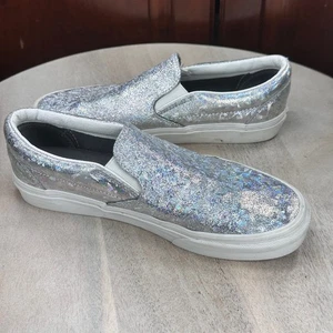 Vans Damen Classic Metallic Slipper Schimmer Turnschuhe Größe 8 Halbschuhe 500714 - Bild 1 von 12