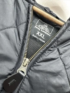Vintage Y2K Foot Locker Full Zip All Black Puffer Jacket Men’s XXL Insulted - Bild 1 von 7