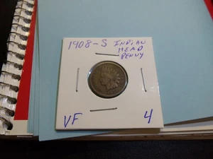 VERY RARE  1908-S INDIAN HEAD PENNY HIGHER GRADE - Picture 1 of 11