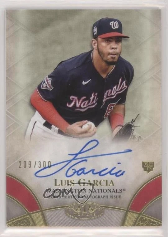 2021 Topps Tier One Break Out Auto /300 Luis Garcia #BOA-LG Rookie Auto RC - Image 1 of 2