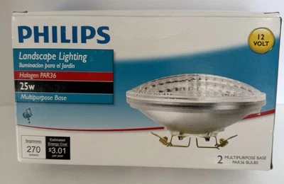 Philips - 25PAR36Q/FL30 - Landscape Lighting Bulbs - 12V 6/2 - (box of 2 bulbs) - Image 1 of 4
