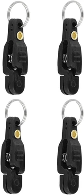 4 Pcs Heavy Tension Snap Release Clips with Key Ring for Trolling Fishing - Image 1 of 4