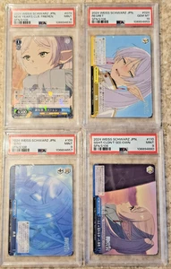 LOTE DE 4 PSA blanco negro JP / Frien: Beyond Journey's End RARO Holo - Imagen 1 de 1