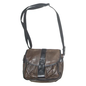 POLLINI Womens Crossbody Bag Brown Leather - Picture 1 of 6