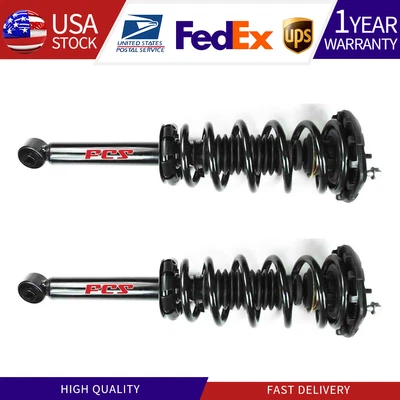 Conjunto de 2 molas helicoidais e apoio de suspensão traseiro completo FCS para 2002-2004 INFINITI I35 - Imagem 1 de 4