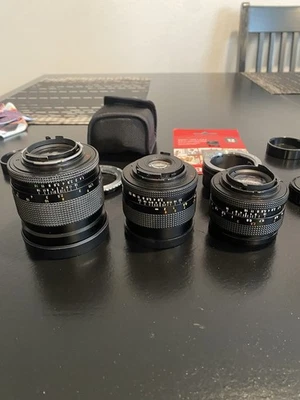 Zeiss CONTAX Lens Set CY - 28mm, 50mm, 85mm - Image 1 of 4