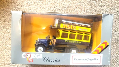 THORNYCROFT J TYPE BUS - VANGUARD - IDRIS SODA WATER - CORGI 1980's - BOXED - Image 1 of 4