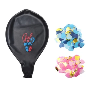 1 Set Baby Gender Reveal Party Balloon Boy or Girl Printing Balloon for Party - Picture 1 of 12