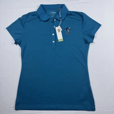 Polo de golf Callaway para mujer Minnie Mouse nuevo con etiquetas color teca Foto 1 de 4