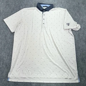 Greyson Poloshirt Herren Extra Large Grau Pfotenabdruck Design Golf Kurzarm - Bild 1 von 15