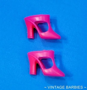 Vintage Barbie Doll Pink T Strap Shoes/ Heels Japan MINTY ~ 1960's - Picture 1 of 3