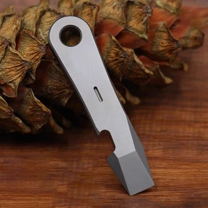 Titanium Alloy Outdoor Multi Tools Pry Bar Crowbar Opener Cutter Outdoor EDC - Picture 1 of 9