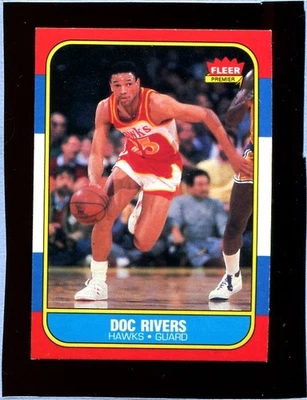 1986 Fleer #91 Doc Rivers Set Break NM-Mint - Image 1 of 2
