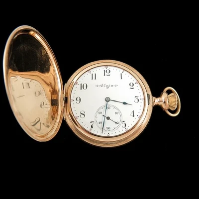 1907 Elgin 12s 17 Jewel Grade 344 Gold Filled Hunter Case Pocket Watch - Image 1 of 4