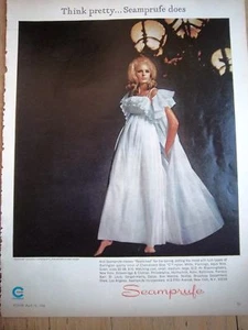 1966 Chemstrand SEAMPRUFE Layered Lingerie Ad - Picture 1 of 1