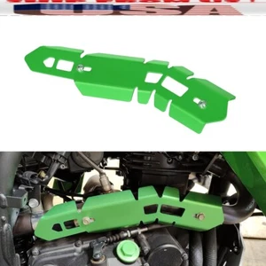 Cubierta protectora de tubo de cabezal silenciador verde aluminio de EE. UU. para Kawasaki KLR650 2008-2025 - Imagen 1 de 11