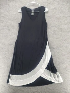 Design History Dress Womens Medium V Neck Sleeveless Black - Picture 1 of 5