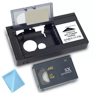 VHS-C To VHS Old School Cassette Video Tape Player Recorder Adapter Converter Uk - Picture 1 of 9