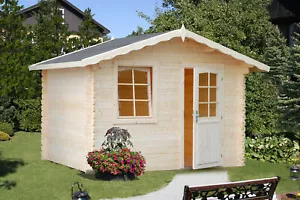 Palmako Gartenhaus Emma 4,6 m² Holz Satteldach Gerätehaus Blockhaus Laube - Bild 1 von 3