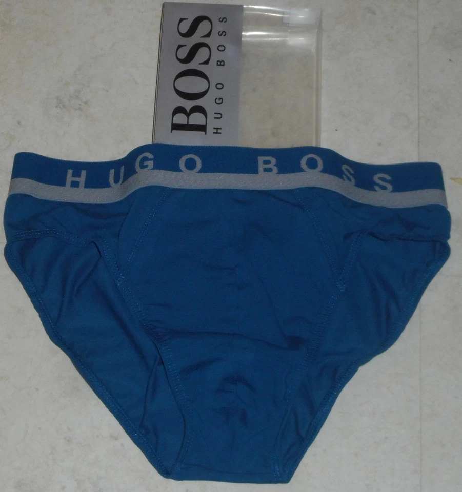 HUGO BOSS Cotton Stretch Mini Brief - Medium, blue - Image 1 of 1