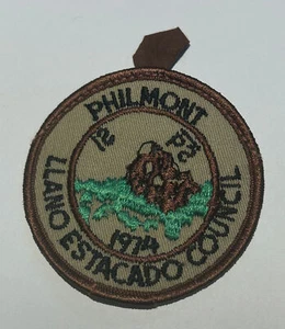 1974 Llano Estacado Council Philmont Patch  Texas  Boy Scout MC3 - Picture 1 of 1
