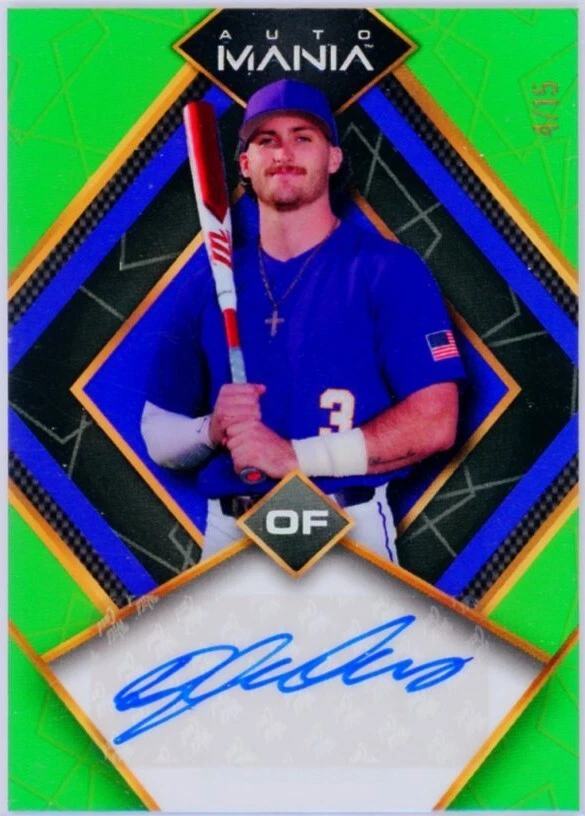 2023 Wild Card Mania Baseball🔥Dylan Crews Auto🔥GREEN #'d 4/15 - Image 1 of 1