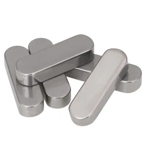 Parallel Keys Round Ends Drive Shaft A2 Stainless Type A DIN 6885 Feather Key - Picture 1 of 5