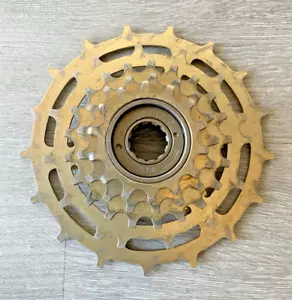 SHIMANO FREEWHEEL 5 SPEED 14-17 TOOTH BRITISH SPACING GOLD - Picture 1 of 3