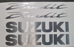 Custom Suzuki Bandit stickers in brushed aluminium. - Picture 1 of 4