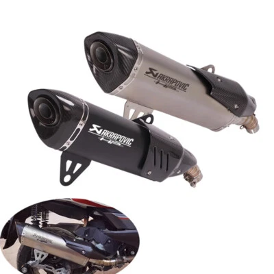 Tubo de escape silenciador antideslizante fibra de carbono real para BMW C400X C400GT 2019-2025 Foto 1 de 4