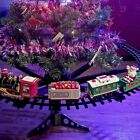 Trenino giocattolo ferrovia che gira intorno all' Albero di Natale, decorazione