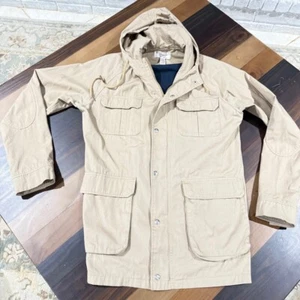 Abrigo Parka Penguin Vintage Hombre Talla Grande Caqui Cremallera Completa Chaqueta Utilitaria - Imagen 1 de 13
