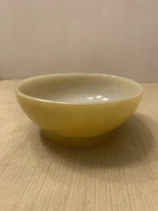Vintage Fire King Oven Ware 5” Soup Cereal Chili Bowl Yellow Made in USA SKU A53 - Picture 1 of 5
