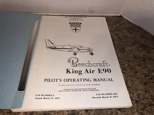 Beechcraft King Air E90 Pilot’s Manual de Operaciones y Manual de Vuelo de Avión - Imagen 1 de 8