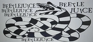  BEETLEJUICE SANDSNAKES SIDES VINYL DECALS SET  - Bild 1 von 3