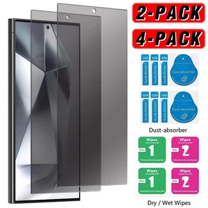For Samsung Galaxy S24/S24+/S24 Ultra 5G Privacy Tempered Glass Screen Protector - Picture 1 of 24