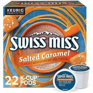 Swiss Miss Caramelo Salado Cacao Caliente 22 a 132 Keurig K Taza Vainas Elige Cualquier Tamaño - Imagen 1 de 8