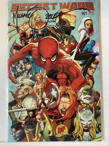 Secret Wars #1 Marvel Comic Book Signed Mike Zeck Dynamic Forces PJ1 - - Picture 1 of 3