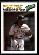 2012 Topps Archives Cloth Stickers Andrew McCutchen #77C-AM Pittsburgh Pirates