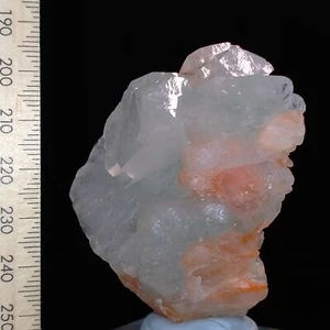 Green Apophyllite crystal cluster with Stilbite natural mineral specimen 443ct - Picture 1 of 9