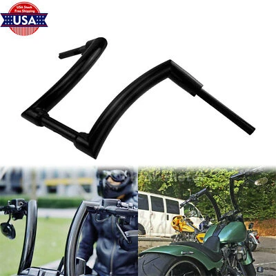 Gloss Black 14" Rise 31mm Ape Hanger Handlebar Fit For Harley Fat Boy Sportster - Image 1 of 4