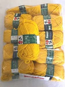 PACCO CON 20 GOMITOLI PINGOUIN "ICEBERG" MISTO LANA-ACRILICO COLORE 473 GIALLO - Foto 1 di 4
