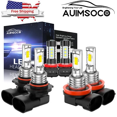 For 2011-2017 Nissan Quest Passenger Van 4-Door LED Headlight Fog Light Bulbs - Image 1 of 4