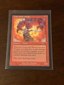 Magic the Gathering Nemesis Laccolith Whelp - Picture 1 of 2