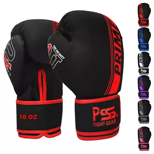 Boxing Gloves Kids Training Sparring MMA Muay Thai Leather Punching Mitts Junior - Picture 1 of 72