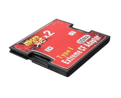 2 Ports Slot Micro SD SDHC TF To CF Type I Flash Compact Card Reader Adapter - Image 1 of 4