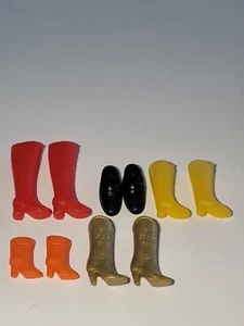 5 Paar Barbie Ken Schuhe Stiefel Konvolut Mattel Vintage - Bild 1 von 7