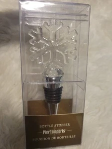 Pier 1 Imports Bottle Stopper Plastic Snowflake New in Box - Picture 1 of 2