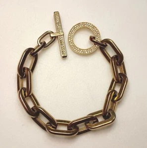 Michael Kors Cityscape Goldtone Chain Bracelet 8" - Picture 1 of 4