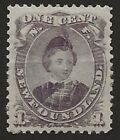 Canada/ Newfoundland 1868 1c Prince of Wales ☀ Unused type I sg.34 partly gummed